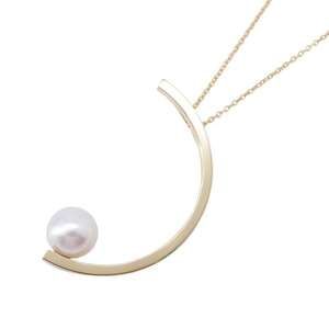 Tasaki Necklace Kinetic Akoya Pearl K18yg Yellow Gold